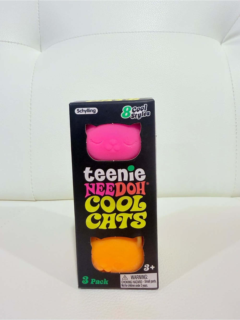 Needoh Tennie Cool Cats Stress Ball 3-Pack